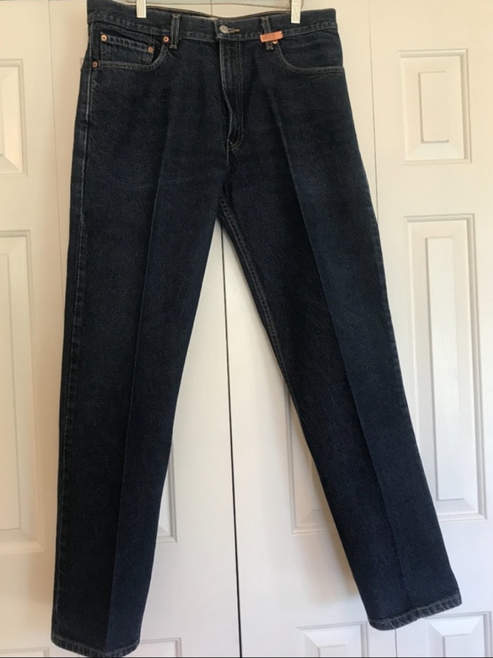 Levi's 505 Dark Blue Wash Regular Fit Straight Jeans. Size 36x32.